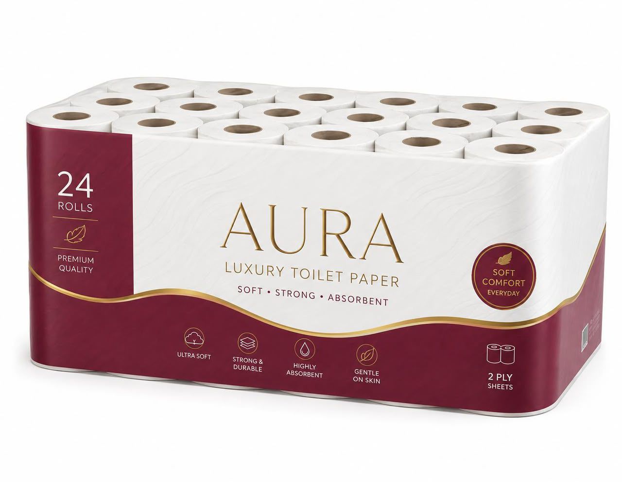 Aura Luxury Toilet Paper